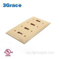 OEM Popular Socket Wall 4 Gang Decoratorplate Decorator Wallplate